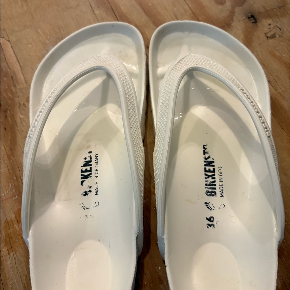 Birkenstock White EVA sandals 36